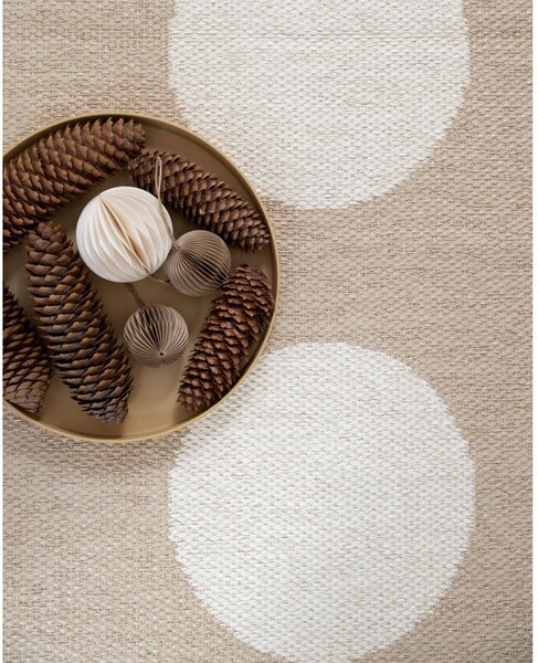 Covor tip traversă pentru interior și exterior bej 70x150 cm Vera Beige – Pappelina