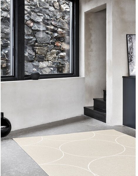 Covor tip traversă pentru interior și exterior crem 70x200 cm Boo Linen – Pappelina