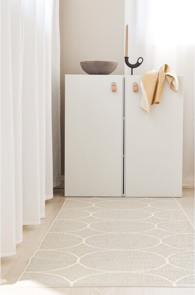 Covor tip traversă pentru interior și exterior crem 70x200 cm Boo Linen – Pappelina