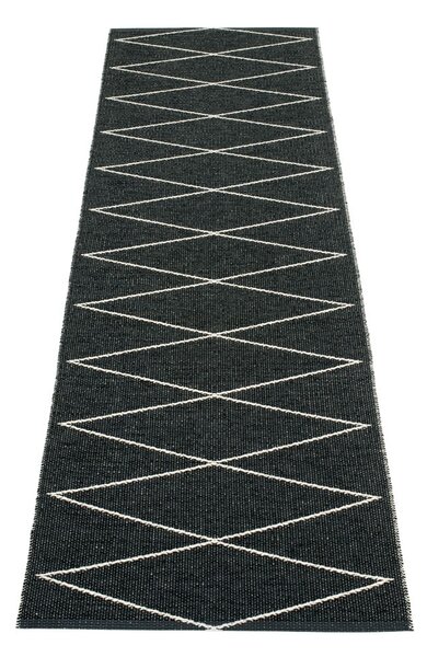 Covor tip traversă pentru interior și exterior negru 70x240 cm Max Black – Pappelina