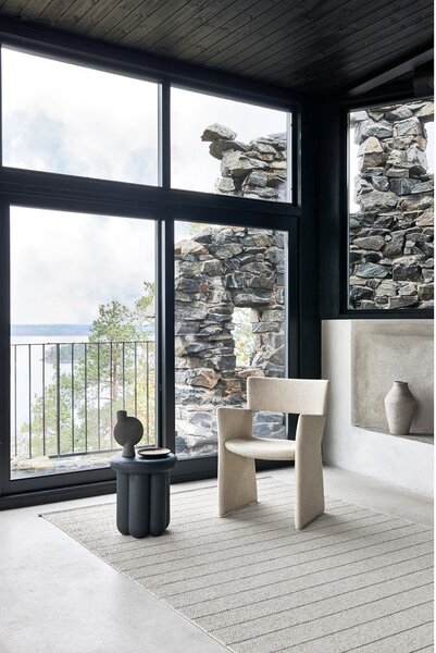 Covor pentru exterior și interior gri 70x90 cm Carl Warm Grey – Pappelina