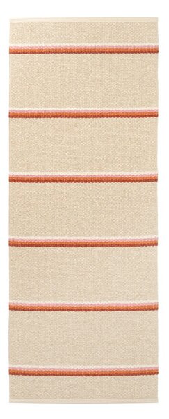 Covor tip traversă pentru interior și exterior cărămiziu/crem 70x180 cm Olle Brick Cream – Pappelina