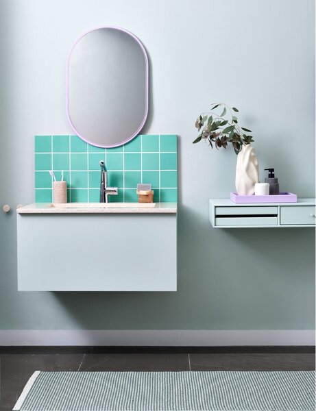 Covor tip traversă pentru interior și exterior verde deschis 70x300 cm Mono Sage Army – Pappelina