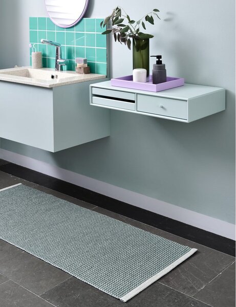 Covor tip traversă pentru interior și exterior verde deschis 70x300 cm Mono Sage Army – Pappelina