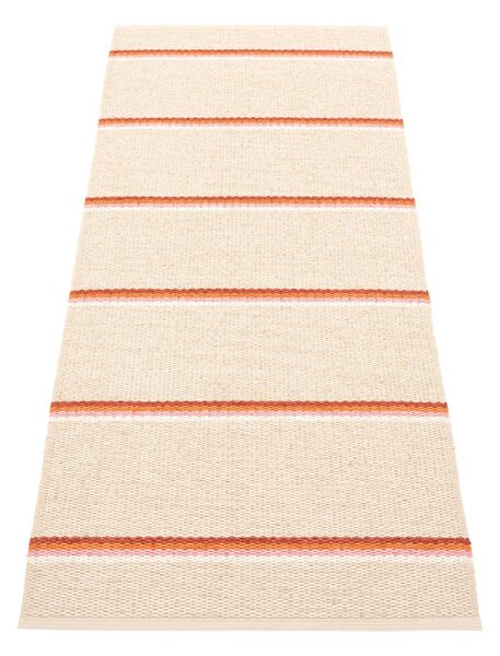 Covor tip traversă pentru interior și exterior cărămiziu/crem 70x180 cm Olle Brick Cream – Pappelina