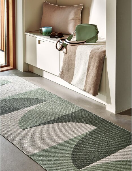 Covor tip traversă pentru interior și exterior verde 70x180 cm Hill Army Misty Mint – Pappelina