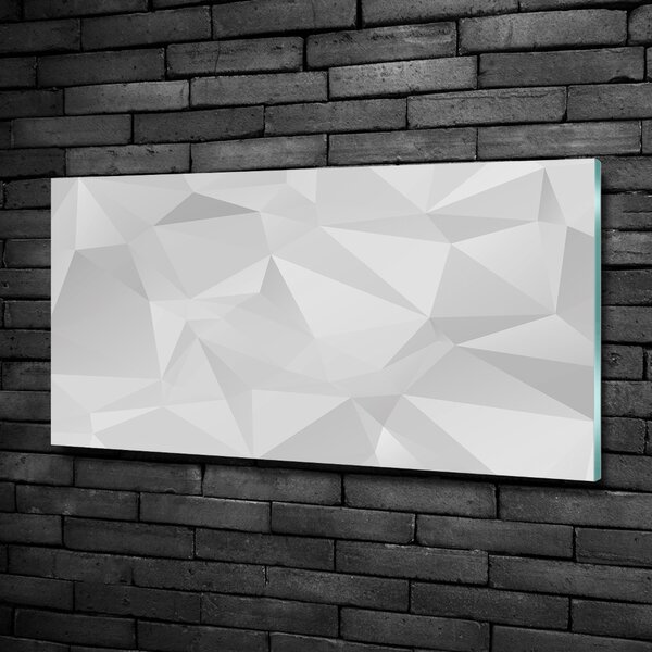 Tablou din Sticlă triunghiuri abstractizare