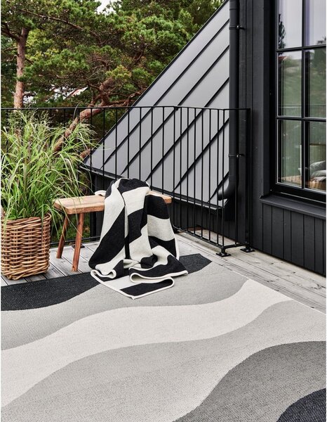 Covor pentru exterior și interior gri 70x100 cm Urvi Metal – Pappelina