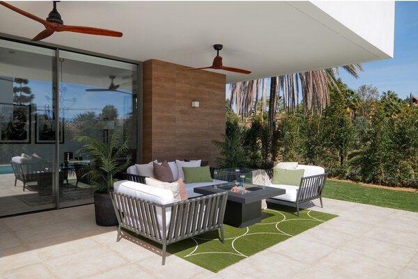 Covor pentru exterior și interior verde închis 70x100 cm Boo Dark Olive – Pappelina