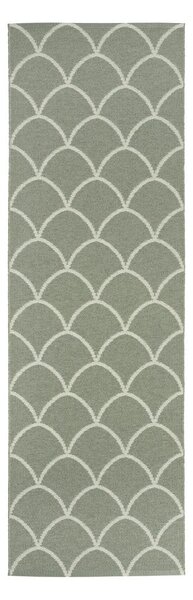 Covor tip traversă pentru interior și exterior verde 70x225 cm Kotte Army Sage – Pappelina