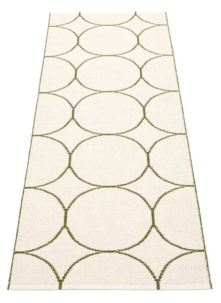 Covor tip traversă pentru interior și exterior verde închis 70x200 cm Boo Dark Olive – Pappelina