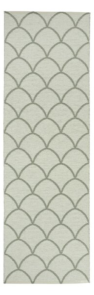 Covor tip traversă pentru interior și exterior verde 70x225 cm Kotte Army Sage – Pappelina