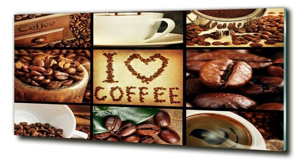 Tablou din Sticlă colaj de cafea