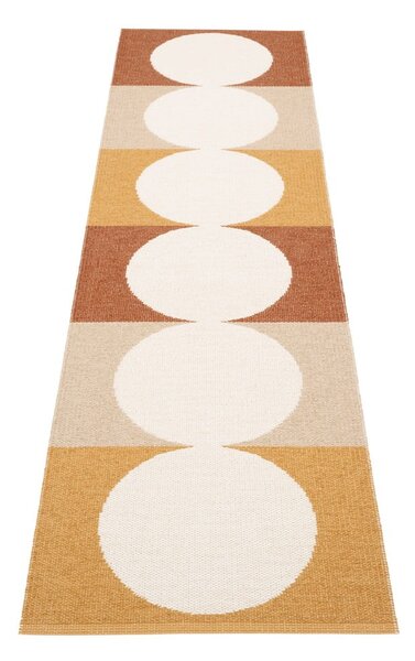 Covor tip traversă pentru interior și exterior galben ocru/crem 70x280 cm Otto Harvest – Pappelina