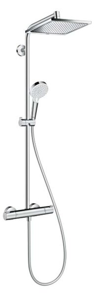Hansgrohe Crometta - Set de duș E 240 Showerpipe cu termostat, EcoSmart 9 l/min, crom 27281000