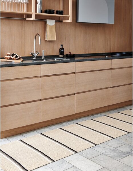 Covor tip traversă pentru interior și exterior bej 70x180 cm Olle Mud Beige – Pappelina