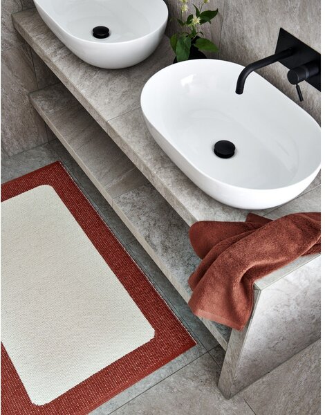 Covor pentru exterior și interior cărămiziu/crem 70x120 cm Ilda Brick – Pappelina