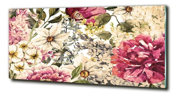 Tablou din Sticlă model floral