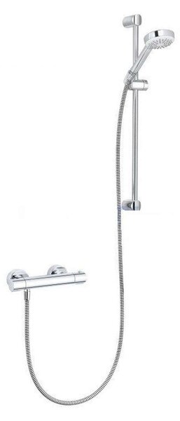 Kludi Logo - Set de duș cu termostat, bară 600 mm, crom 6857505-00