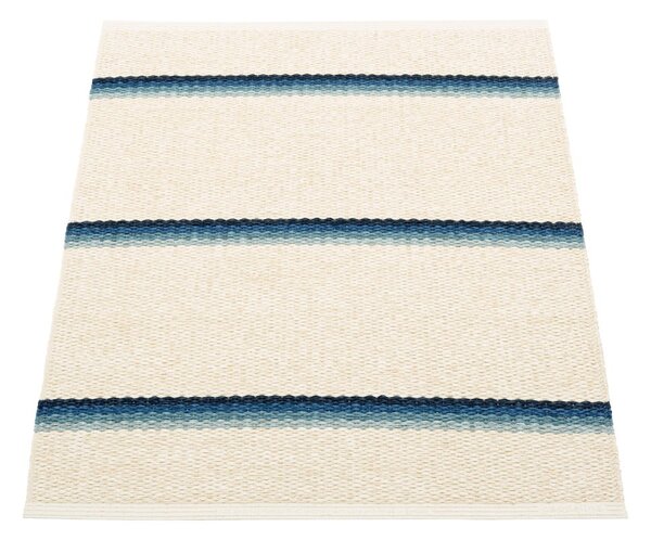 Covor pentru exterior și interior albastru/crem 70x90 cm Olle Blue Vanilla – Pappelina