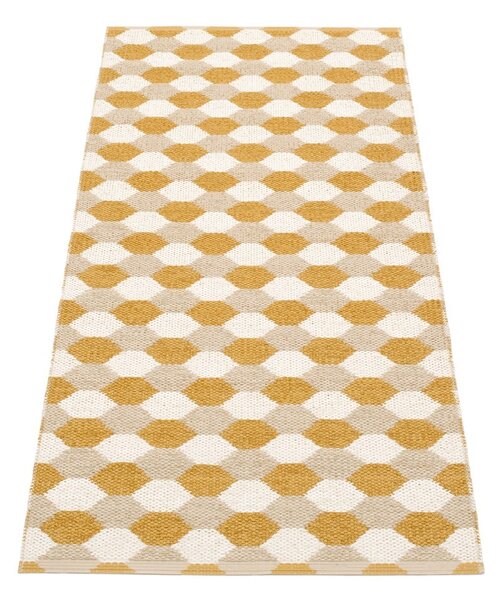 Covor tip traversă pentru interior și exterior galben ocru 70x160 cm Dana Ochre – Pappelina