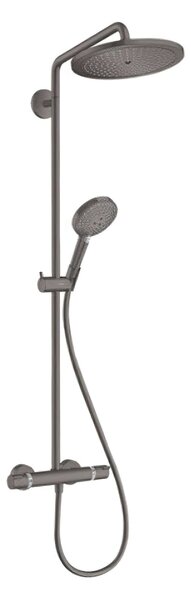 Hansgrohe Croma Select S - Set de duș Showerpipe 280 cu termostat, EcoSmart, crom negru periat 26891340