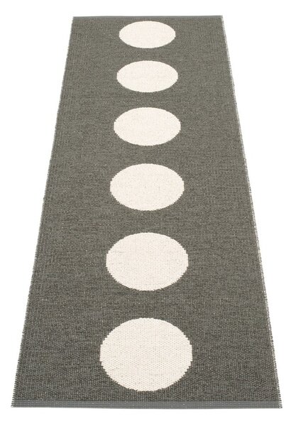 Covor tip traversă pentru interior și exterior gri închis 70x225 cm Vera Charcoal – Pappelina