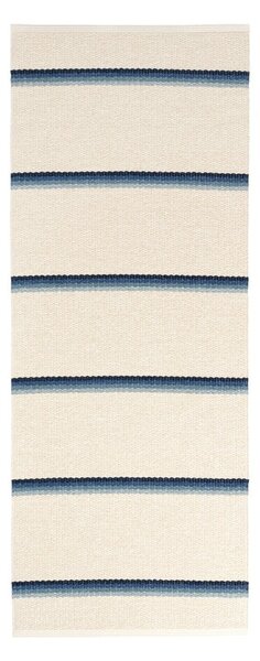 Covor tip traversă pentru interior și exterior albastru/crem 70x180 cm Olle Blue Vanilla – Pappelina