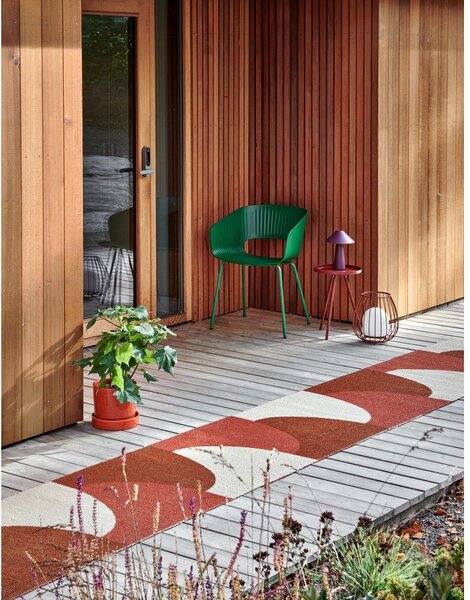 Covor tip traversă pentru interior și exterior cărămiziu 70x270 cm Hill Brick Rust – Pappelina