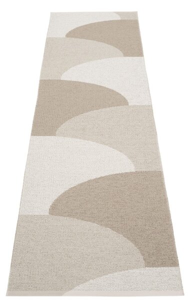 Covor tip traversă pentru interior și exterior bej 70x270 cm Hill Dark Linen – Pappelina