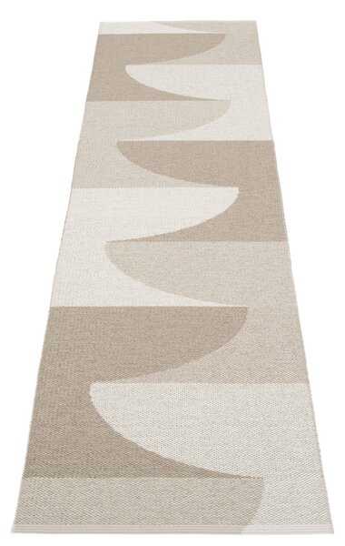 Covor tip traversă pentru interior și exterior bej 70x270 cm Hill Dark Linen – Pappelina
