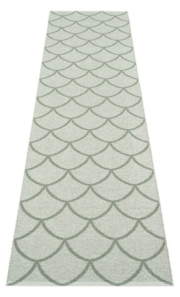 Covor tip traversă pentru interior și exterior verde 70x300 cm Kotte Army Sage – Pappelina