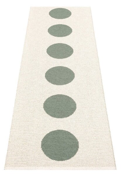 Covor tip traversă pentru interior și exterior verde 70x225 cm Vera Army – Pappelina