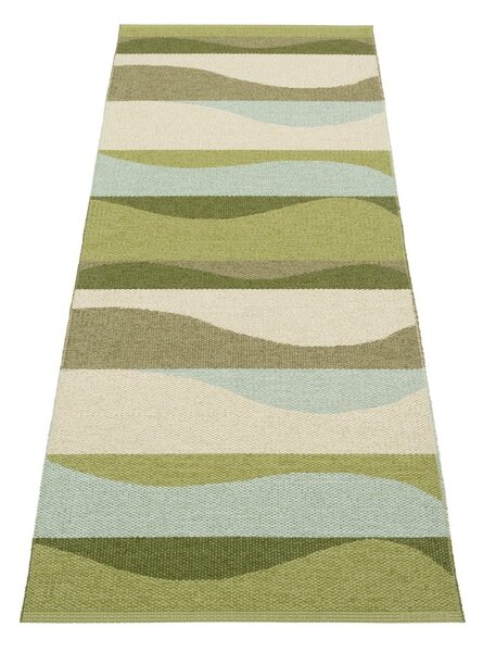 Covor tip traversă pentru interior și exterior verde 70x200 cm Urvi Woods – Pappelina