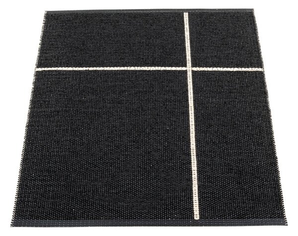 Covor pentru exterior și interior negru 70x90 cm Fred Black – Pappelina
