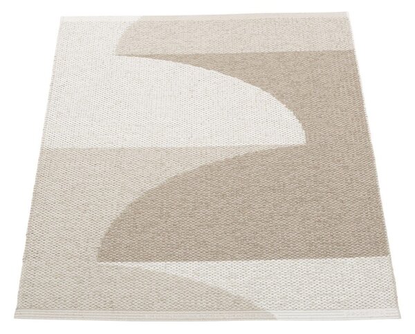 Covor pentru exterior și interior bej 70x90 cm Hill Dark Linen – Pappelina
