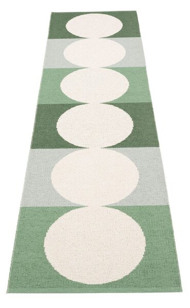 Covor tip traversă pentru interior și exterior verde/crem 70x280 cm Otto Herb – Pappelina