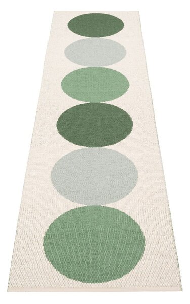 Covor tip traversă pentru interior și exterior verde/crem 70x280 cm Otto Herb – Pappelina