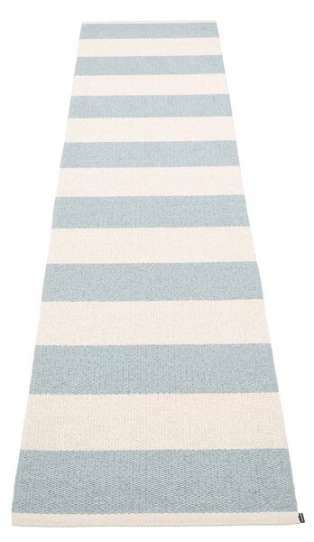 Covor tip traversă pentru interior și exterior albastru deschis/crem 70x300 cm Bob Blue Fog – Pappelina