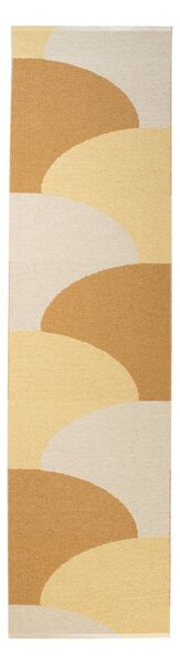Covor tip traversă pentru interior și exterior galben ocru 70x270 cm Hill Ochre Pale Yellow – Pappelina