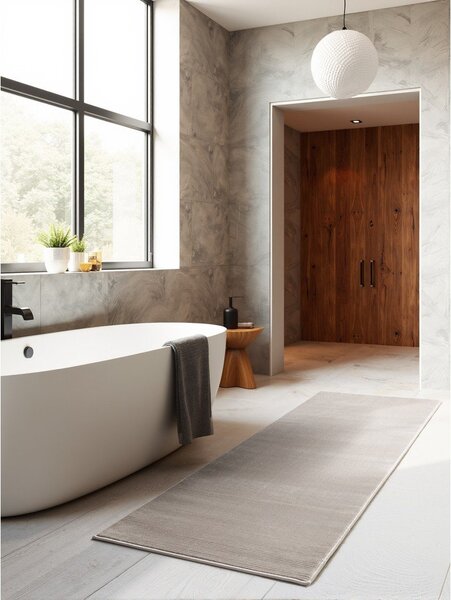Covor tip traversă gri/crem 80x240 cm Perles Dolomite – Elle Decoration