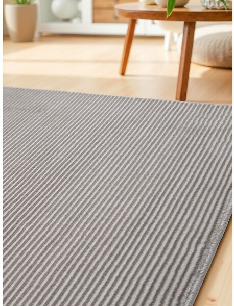 Covor tip traversă gri/crem 80x240 cm Perles Dolomite – Elle Decoration