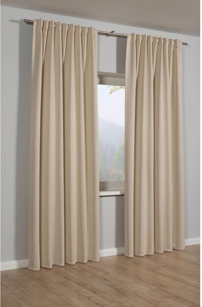 Draperie bej blackout, termoizolantă 140x245 cm – Sehlbach