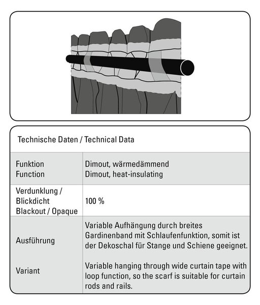 Draperie bej blackout, termoizolantă 140x245 cm – Sehlbach