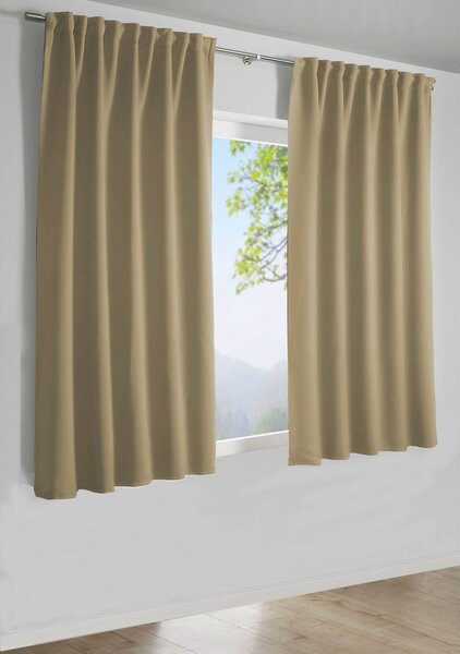 Draperie bej blackout, termoizolantă 140x245 cm – Sehlbach