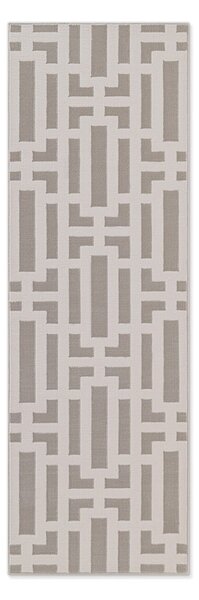 Covor tip traversă gri/crem 80x240 cm Perles Onyx – Elle Decoration