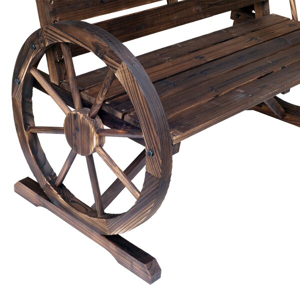 Banca din Lemn pentru gradina Outsunny , stil country, 105.5x56x75cm | Aosom Romania