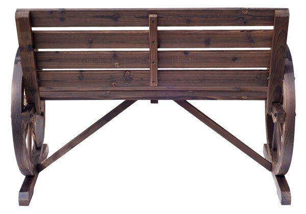Banca din Lemn pentru gradina Outsunny , stil country, 105.5x56x75cm | Aosom Romania