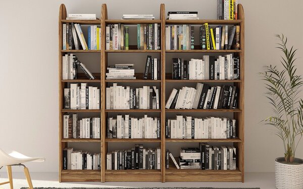 Corp lemn masiv Bibliotecă Hans Stejar - Etajeră L 40/60/80cm