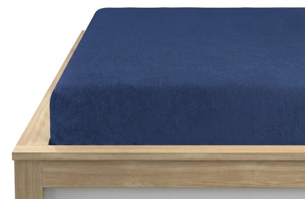Cearsaf Frote MOLTON bleumarin 90 x 200 cm